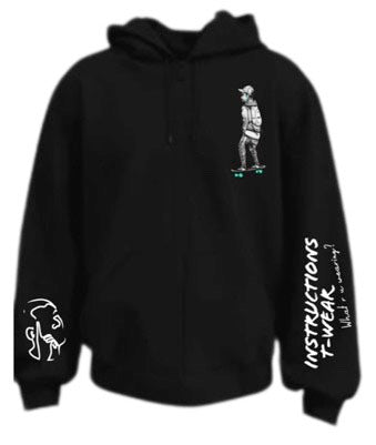 Cool Black Hoodie | Trendy Hoodie Hoodie | Instructions T-Wear